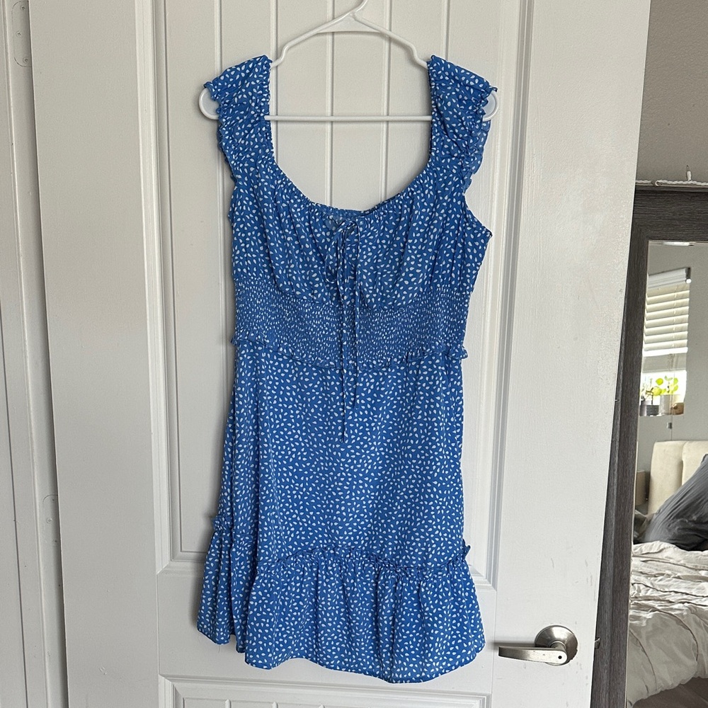 Blue Polka Dot Dress
